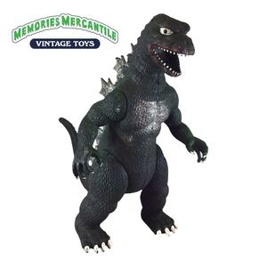 Vintage GODZILLA 13" Action Figure Articulated Green Imperial Toy Toho 1985